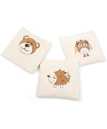 Organic Linseed Cushion for Babies - Gr nspecht 13-V1 Hedgehog Design | 13 x 13 cm - Buy Online on GoSupps.com