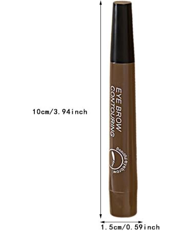 Eyebrow Pen Eye Brow Pencils for Women with 4-Fork-Tip Create Natural Hair-Like Brows Microblading Eyebrow Pen (Watermelon Red) - Buy Online on GoSupps.com