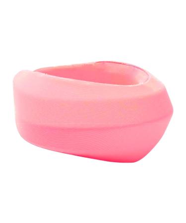 Anulely Rescue fragrance - soft adjustable neck collar - fragrance from soft foam adjustable support support for sleeping relieves naked pressure and spine pressure pink