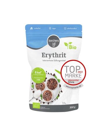 borchers organic erythritol | calorie-free sweetener | sugar-free | tooth-friendly | 300 g