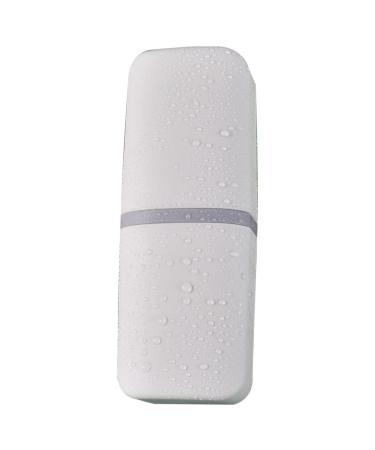 Travel toothbrush cup |Removable toothbrush storage box with 2 cups |Toothbrush container toothbrush storage box for trips business camping daily use white