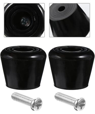 Abaodam Rubber Brake Block Stoppers | PU Roller Skate Toe Stoppers - Black - Buy Online on GoSupps.com
