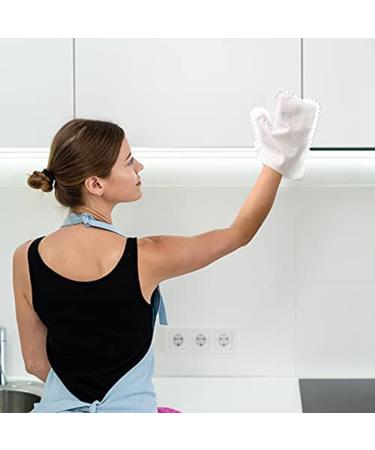 qazaa Dust Wipes Dusters Grabs and Locks in Dust Pet Hair Cleaning Possible Dual-Sided Disposable Dusting Gloves - Buy Online on GoSupps.com