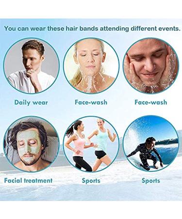 6 Pieces Men's Black Wavy Metal Hoop Hairbands - Stylish Headband Accessories for All Occasions - Buy Online on GoSupps.com