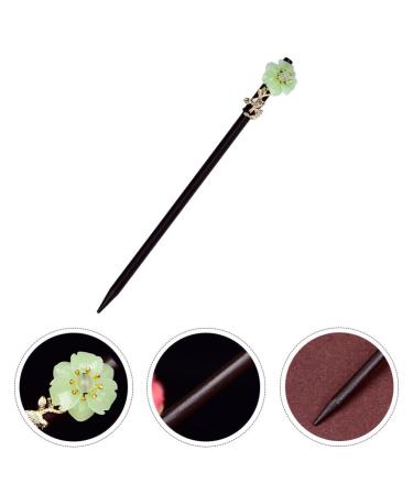 Lurrose Vintage Flowers Wooden Hairpin - Chinese Style Hair Accessories for Women - Elegant Hair Pins for International Shipping - Buy Online on GoSupps.com