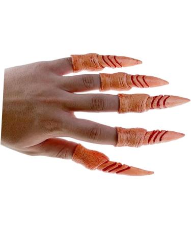 HEMOTON 4 Sets Fake Finger Nails Fake Nails Decor False Nails Spooky Nails Fake Party Nails Ghost Halloween - Buy Online on GoSupps.com
