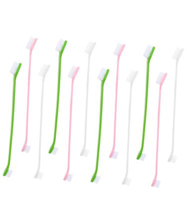 FRCOLOR 12pcs Teeth Supplies Cat Multi-function for Cats Dogs Tooth Small Double Household Handle