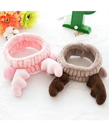Shop Wossei Cuddly Hairband for Women | Velvet Make-Up Headband with Cute Ears & Antlers - Buy Online on GoSupps.com