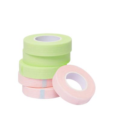 GEMERRY 6 Rolls Lash Tape Pink Green Adhesive Fabric Lash Tape for Eyelash Extensions Breathable Micropore Fabric Lash Extension Tape for Individual Eyelash Extensios Tools (3pcs Pink + 3pcs Green) Pink(3pcs)+Green(3pcs) - Buy Online on GoSupps.com