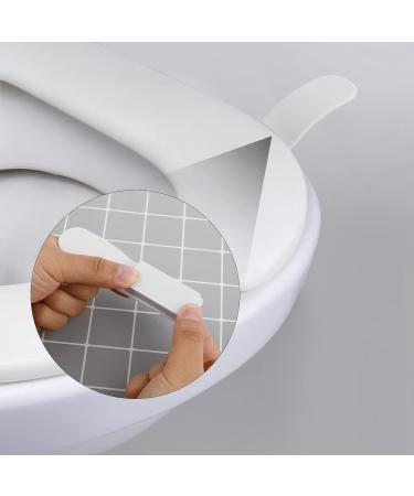 Pack of 4 White Toilet Seat Cover Lifters with Self-Adhesive Stickers - Cosmos - Buy Online on GoSupps.com