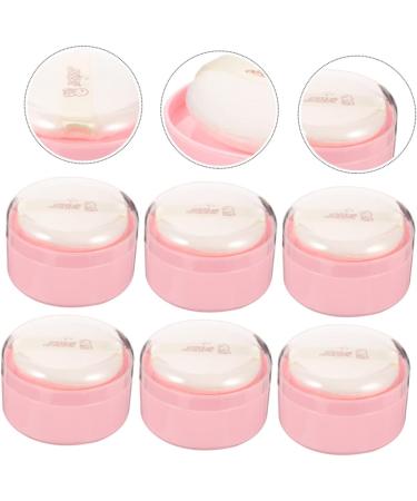 Kisangel 12 Pcs Body Powder Puff Box Baby Powders Set | Charming Pink Synthetic Sponge | Baby Powder Container 8x6cm - Pink (Pack of 2) - Buy Online on GoSupps.com