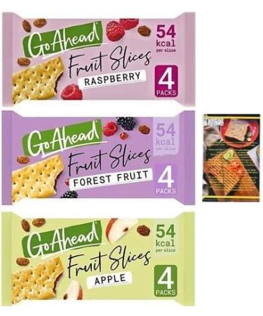 Go Ahead Fruit Slices Forest Fruit Apple and Raspberry Bundle - Buy Online on GoSupps.com