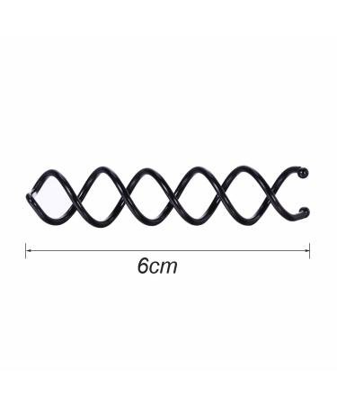 Frcolor Bobby Spiral Hairpins - Pack of 20 Black Hair Clips for Stylish Updos | International Shipping Available - Buy Online on GoSupps.com