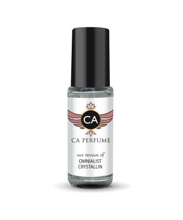 CA Perfume Impression of Omnialist Crystallin for Women Perfume Oil Floral Aquatic Scent Long Lasting Perfumes for Women Travel Size Mini Perfume Sample TSA Ready Body Oil Roll-on 0.14 Fl Oz 4ml