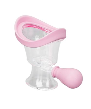 Eye flushing bath set squeeze-eye flushing cup eye flushing cup made of silicone controllable precise cleaning eye-cleaning set for visual fatigue make-up residues (pink)