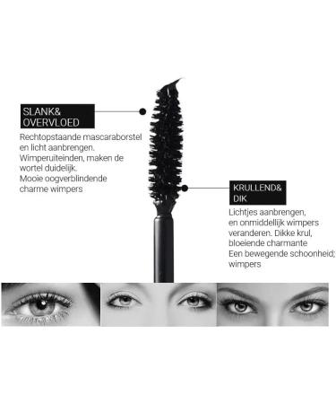 Long Thick Lashes Duo Mascara 2 in 1 Long Lasting Mascara Dual-Use Natural Thickening Black Mascara Waterproof 4D Silk Fiber Eyelash Lengthening Mascara for Women (2 PCS) - Buy Online on GoSupps.com