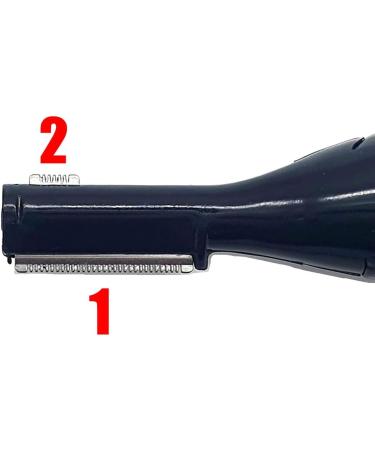 Mark Electric Portable Eyebrow Nose Ear Lips Facial Hair Trimmer & Precision Hair Remover with 2 Blade Heads for Men & Women (Black) - Buy Online on GoSupps.com