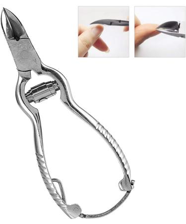 Cuticle Nipper Lightweight 5.3 * 2.2 * 0.5Inch Stainless Steel Compact Size Pedicure Tool Practical Adults for Home Nail Professional Salon - Buy Online on GoSupps.com