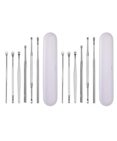 2 Set Ear Picking Tool Ear Picker Kids Adults Ear Spoon Ear Wax Scoop Ear Wax Spoon Kids Ear Spoon Ear Pick Cleaner Ear Wax Removal Tool Ear Wax Picker Adults Ear Scoop