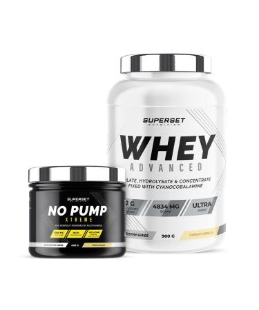 Superset Nutrition Fitness energieprogramma 100 Whey Protein Advanced 900g Creamy Vanilla No Pump Xtreme Pina Colada