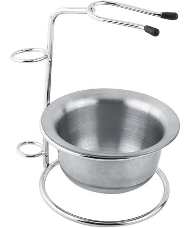 Dekaim Stainless Steel Shaving Stand Set for Men - Universal Shaving Brush Holder & Bowl Perfect Razor Tool Kit - Buy Online on GoSupps.com