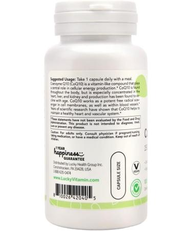 Buy Lucky Vitamin CoQ10 150 mg - 100 Veg Capsules | Premium Dietary Supplement for Heart Health | International Shipping Available - Buy Online on GoSupps.com