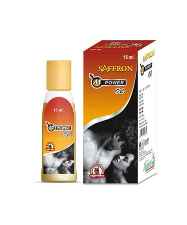 King Saffron M Power Oil 3 Pack of 15 ml (45 ml Total) Massage Oil for Men