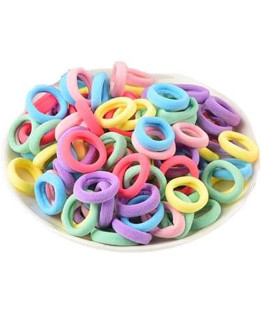 FEIFEI'S BOW 100 Mini Multicolor Hair Ponios Endless Elastics Bobbles Bands women girls kids Ponytail Holders Hair Bands (Spring) - Buy Online on GoSupps.com