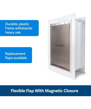 PetSafe Large Wall Entry Pet Door with Telescoping Frame - Insulates Better than Metal Doors  Energy Efficient Cat & Dog Door for Interior & Exterior Walls  Weatherproof  DIY  Easy to Install & Clean - Buy Online on GoSupps.com