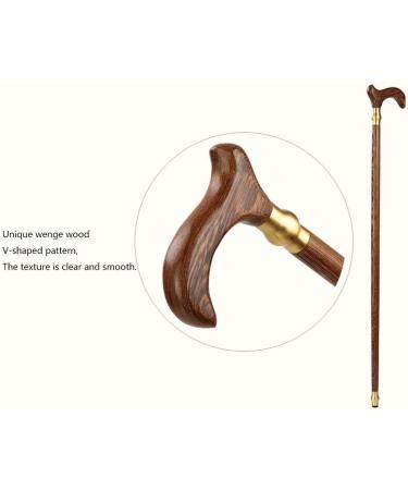 Wooden Crutch Wenge Wooden Walking Stick is Used for Outdoor Walks of The Elderly Beautiful Scenery Bathing in Sunlight - Buy Online on GoSupps.com