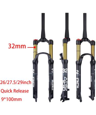 BOLANY 27.5 MTB Bicycle Magnesium Alloy Suspension Fork - Manual Lockout - Tapered Steerer - Buy Online on GoSupps.com