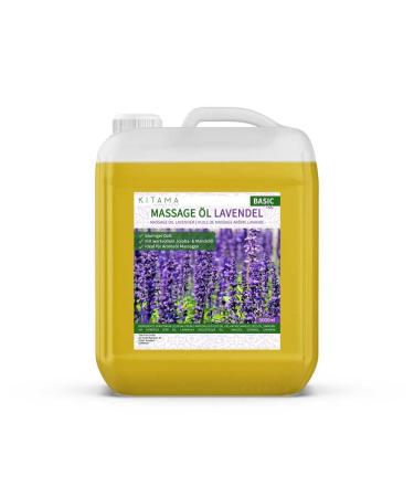 KitaMa massage oil aroma lavender - body oil for massages - care oil - aroma oil - nourishing relaxation oil - 5000ml (5 -liter) lavender 5 l (1 Pack)