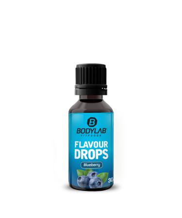 BODYLAB24 Flavor drops 30 ml blueberry calorie-free sugar-free and fat-free aroma drops flavdrops for sweetening foods coffee syrup flavors without artificial dyes