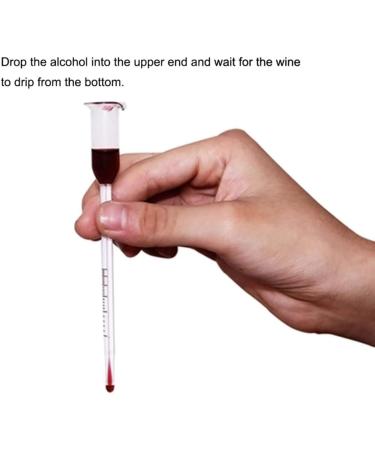 IOOOFU 13cm Wine Making Alcohol Meter Tester for Wine Alcohol with Thermometer Measure Test Concentration Meter Glass Material Transparent Glass - Buy Online on GoSupps.com