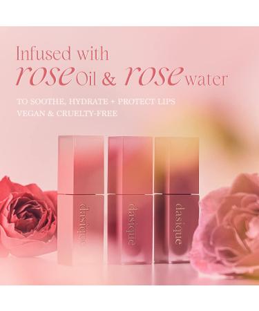 Dasique Cream de Rose Tint (05 Fuchsia) | Velvet Matte Lip Stain with Rose Water | Vegan & Cruelty-Free - Buy Online on GoSupps.com