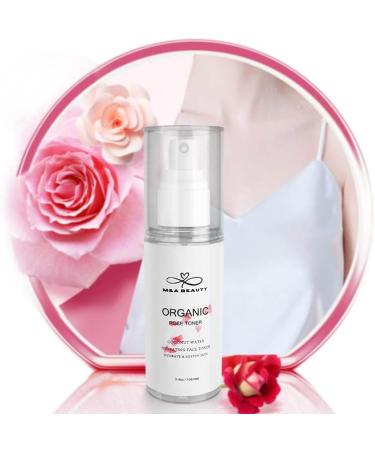 M&A Beauty Organic Rose Water Toner 100ml - Soothing Face Mist for Hydration & Redness Reduction | International Shipping Available - Buy Online on GoSupps.com