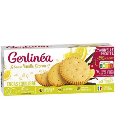  Epicerie sal e Gerlin a Lemon Vanilla Diet Cookies 156 g Pack of 4 - Buy Online on GoSupps.com