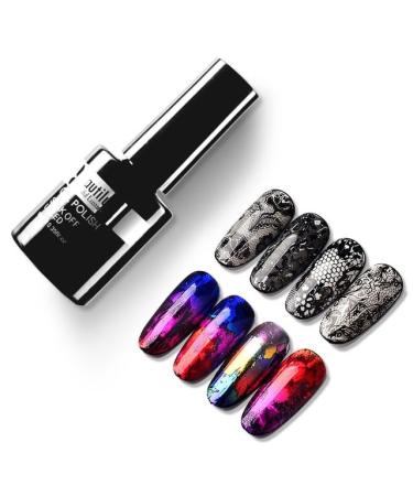 Beautilux Poly Acryl Gel Nail Polish UV LED Quick Extension Acrylic Semi Permanent French Nails Art Construction Gel DIY 15g - (Color: FOIL Transfer Gel)
