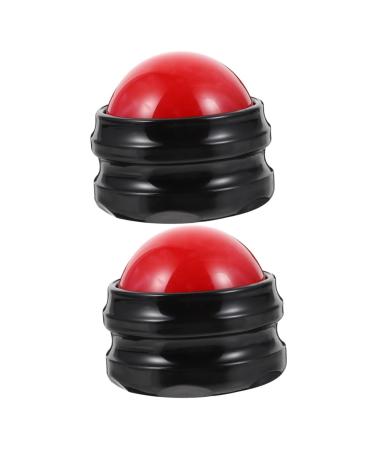 CLISPEED 2 STK massage globe massage roller deep massage device rolling ball Massage exercise roll Massage ball Exercise ball yoga training ball multifunction gymnastics ball fitness equipment accessories pp