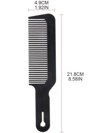 Peigne de barbier dessus plat pour coiffure coupe de cheveux peigne de teinture des cheveux blanc - Buy Online on GoSupps.com