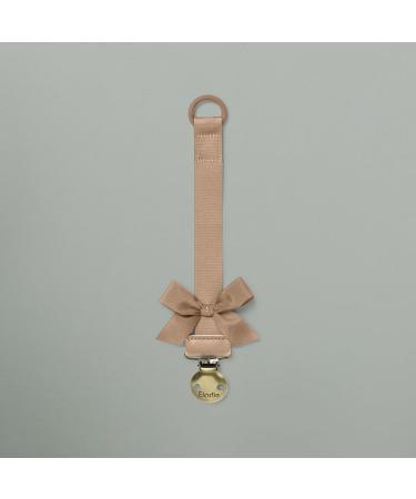 Elodie Details Pacifier Chain 2 Pack | Fabric & Stainless Steel Clip | Universal Silicone Ring | Powder Pink & Soft Terracotta - Ideal for Baby Boys & Girls - Buy Online on GoSupps.com