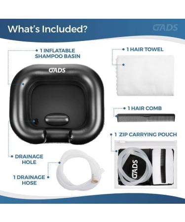 Inflatable Shampoo Basin Set - Portable Hair Washing Sink for Elderly and Disabled - Buy Online on GoSupps.com