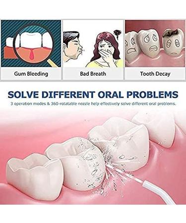 Portable Cordless Dental Oral Irrigator Rechargeable IPX7 Waterproof Water Flosser for Home & Travel | Space-Saving Design - Buy Online on GoSupps.com