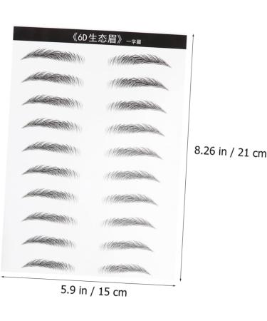FOMIYES 4 Sheets Pairs Makeup Stickers Natural Brow Eyebrow Brow Tatoo Transfer Stickers Hair Eyebrows 6d - Buy Online on GoSupps.com