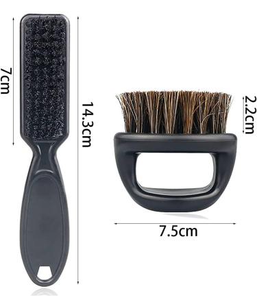 Professional Beard and Mustache Brush Set for Men - Hair Salon Tools for Shaving, Cleaning, and Styling - Black - Buy Online on GoSupps.com