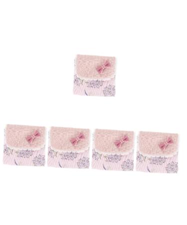 Healifty 5pcs Napkin Storage Bag Small Tampons Pouch Period Pouch Coin Ladies Purses Teen Girl Wallet Tampon Storage Bag Tampon Organizer Bag Portable Tampon Bag For Women Miss 31x12cmx5pcs Assorted Colorx5pcs