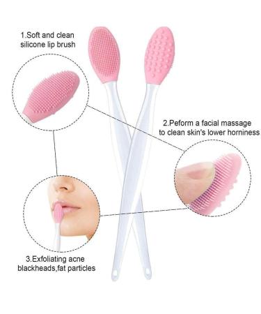 Silicone Nose Brush Exfoliating Blackhead Cleansing Tool - Double-Sided Soft Exfoliator for Face, Lips, and Hands - Buy Online on GoSupps.com