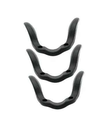 Gleavi 3st glasses nose pads glasses pads spare parts for glasses reading glasses nose pad nose bridge cushions for glasses U-shaped nose pads anti-- metal child glasses bridge bike black 3.6x3cm