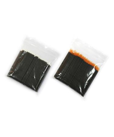 Housoutil 100pcs Eye Makeup Tools White Wand Applicator Eyeliner Liquid Eyeliner Brush Make up Cosmetic 10*0.5cm As Shown