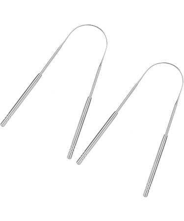 JTLB U-Shaped Stainless Steel Tongue Scraper - Effective Bad Breath Removal & Oral Health Tool - Buy Online on GoSupps.com